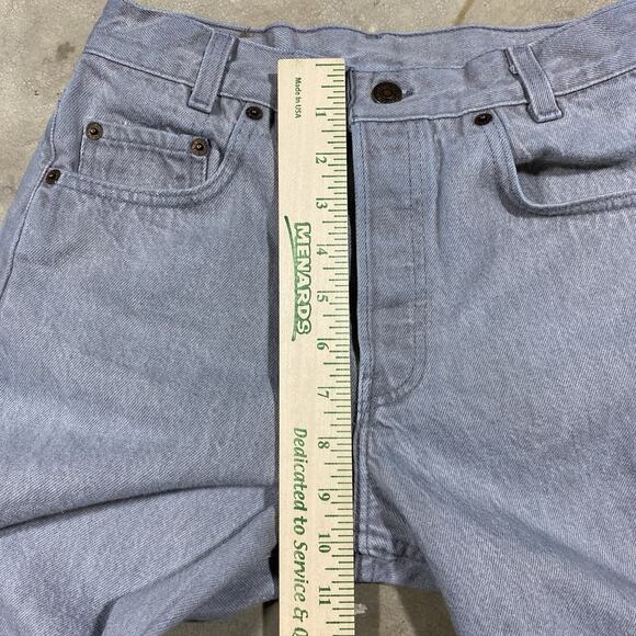 VTG Levi’s 701-5755 Student Fit Jeans Gray USA Made 80s (25x29) - Picture 9 of 10